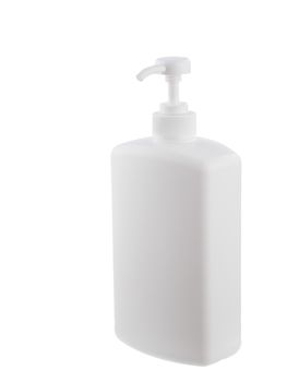 White liquid soap dispenser