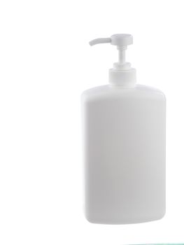 White liquid soap dispenser