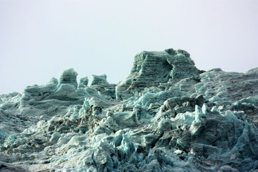 Veiw to the icefall from Flatbreen in Suppehelledalen i Fjærland