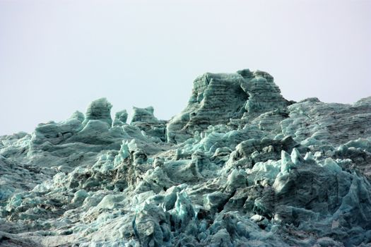 Veiw to the icefall from Flatbreen in Suppehelledalen i Fjærland