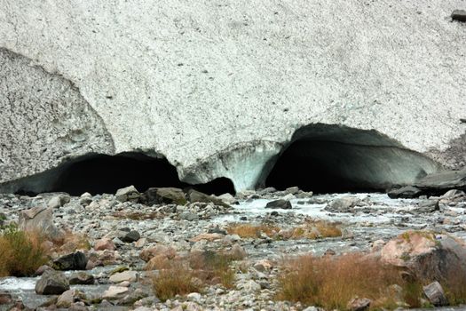 Trollabyrge in the the bottom of Flatbreen. Supphelledalen i Fjærland