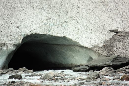 Trollabyrge in the the bottom of Flatbreen. Supphelledalen i Fjærland