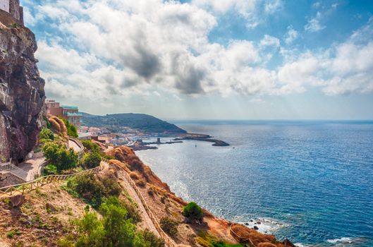 View from castelsardo old city - Sardinia - Italy