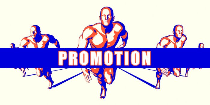 Promotion as a Competition Concept Illustration Art