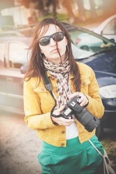An image of nature photographer takes pictures