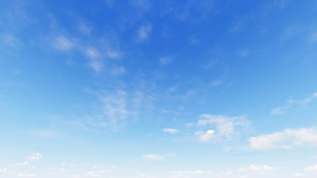 Cloudy blue sky abstract background, blue sky background with tiny clouds, 3d rendering

