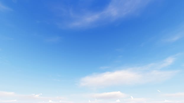 Cloudy blue sky abstract background, blue sky background with tiny clouds, 3d rendering

