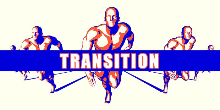 Transition as a Competition Concept Illustration Art