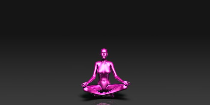 Yoga Class, the Lotus Position Basic Pose Stance