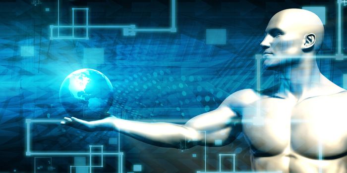 Networking and Internet Network Concept with Globe