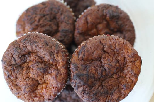 Sweet homemade chocolate muffin