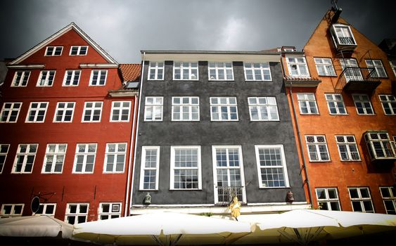 Old classic colorful buildings of Nyhavn street in Copenhagen, Denmark