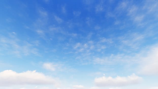 Cloudy blue sky abstract background, blue sky background with tiny clouds, 3d rendering

