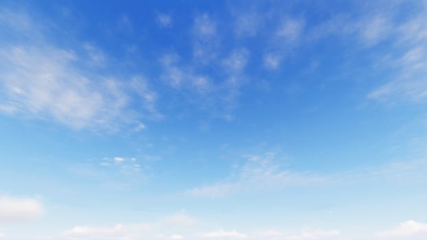 Cloudy blue sky abstract background, blue sky background with tiny clouds, 3d rendering

