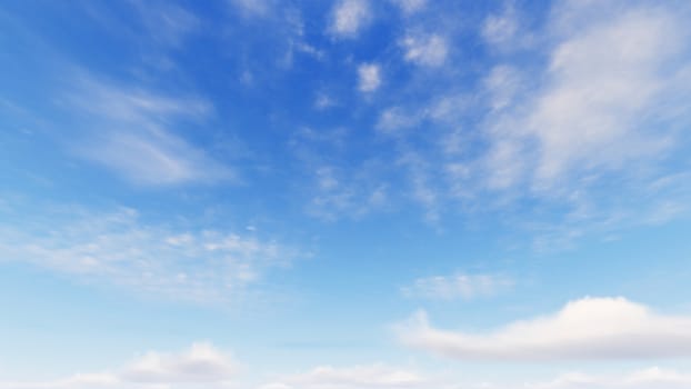 Cloudy blue sky abstract background, blue sky background with tiny clouds, 3d rendering

