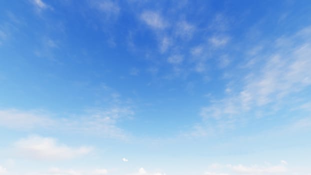 Cloudy blue sky abstract background, blue sky background with tiny clouds, 3d rendering

