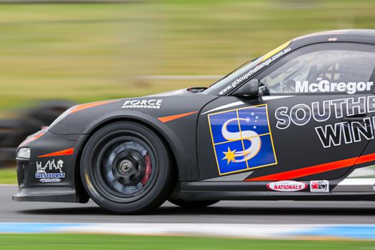 MELBOURNE/AUSTRALIA - SEPTEMBER 10, 2016: Ross McGregor behind the wheel of the Southern Star Windows GT3 for Race 2 at Round 6 of the Shannon's Nationals at Phillip Island GP Track in Victoria, Australia - 9-11 September.
