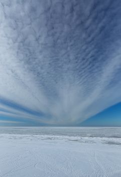 winter snow sea coast Baltic Sea Latvia Saulkrasti