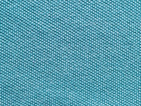 blue green knitted Jersey polo texture as textile background
