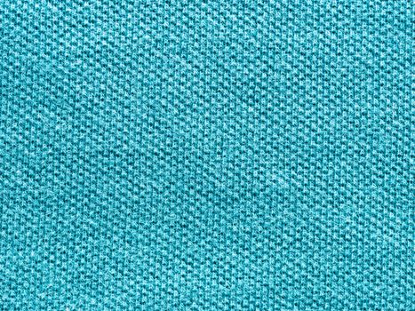 blue green knitted Jersey polo texture as textile background