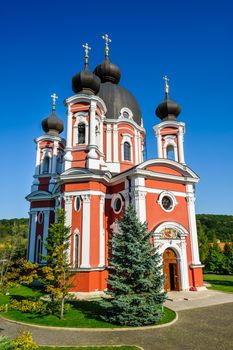 Main church in Curchi Orthodox Christian Monastery, Moldova