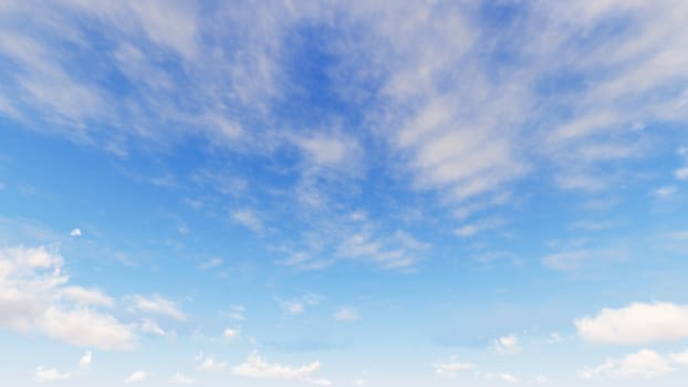 Cloudy blue sky abstract background, blue sky background with tiny clouds, 3d rendering

