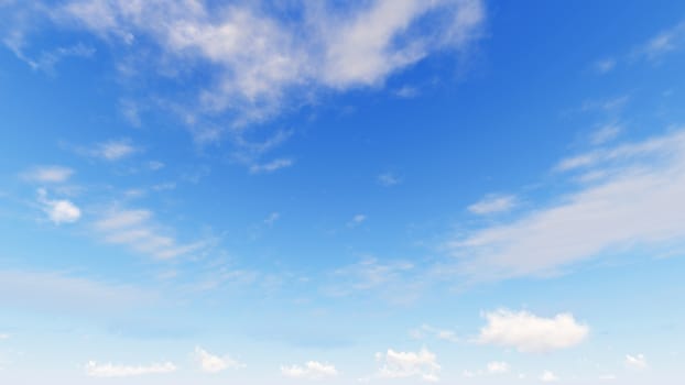 Cloudy blue sky abstract background, blue sky background with tiny clouds, 3d rendering

