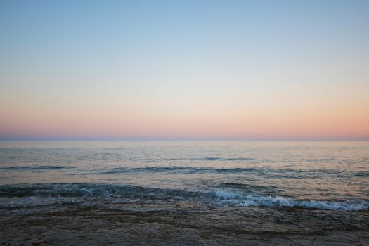 Alanya city, view from the beach, one of the famous destinations in Turkey