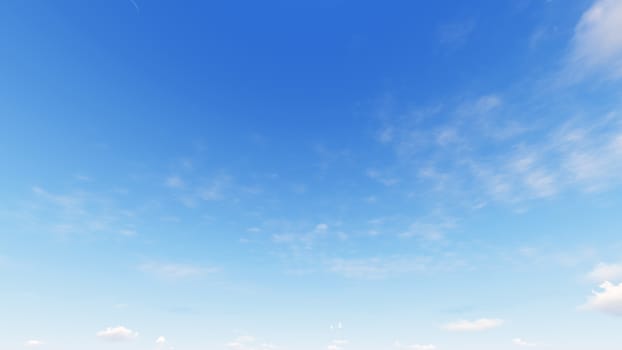 Cloudy blue sky abstract background, blue sky background with tiny clouds, 3d rendering

