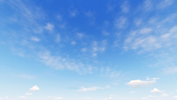 Cloudy blue sky abstract background, blue sky background with tiny clouds, 3d rendering

