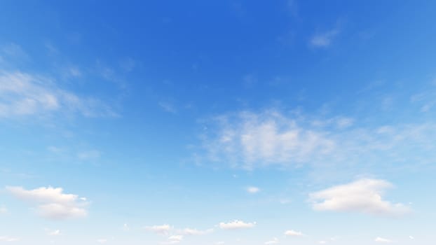 Cloudy blue sky abstract background, blue sky background with tiny clouds, 3d rendering

