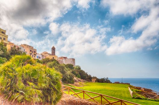 View from castelsardo old city - Sardinia - Italy