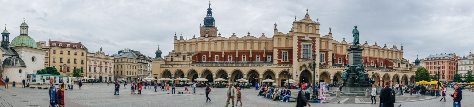 Medieval city center of Krakow, Poland, Europe