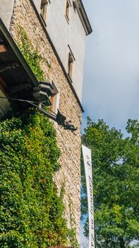 KORZKIEW, POLAND - SEP 3, 2016: Korzkiew Castle. This mediaeval defence fortress was built in the mid-14th century. It belongs to castles end fortresses: Eagles' Nests Trail near Krakow