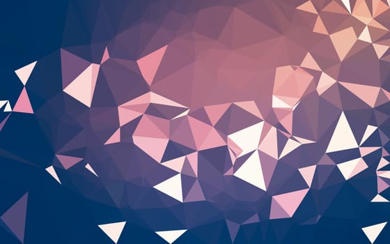 Abstract low poly background, geometry triangle, mosaic pastel color background