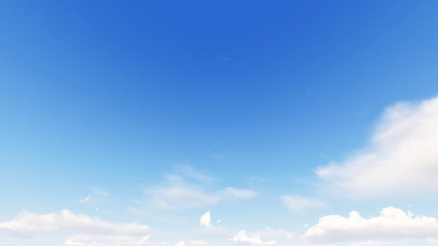 Cloudy blue sky abstract background, blue sky background with tiny clouds, 3d rendering

