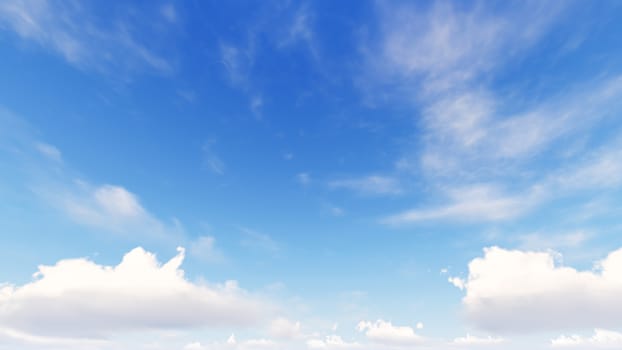 Cloudy blue sky abstract background, blue sky background with tiny clouds, 3d rendering

