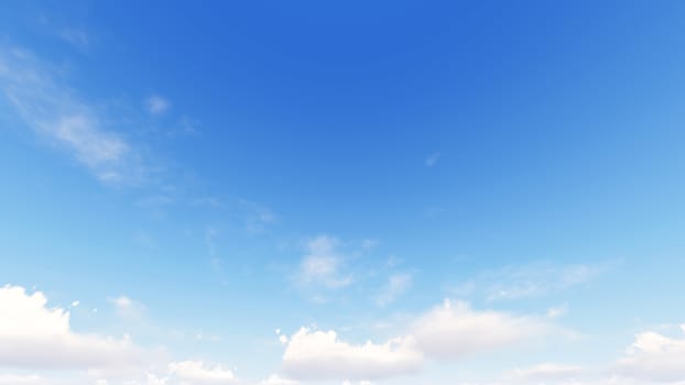 Cloudy blue sky abstract background, blue sky background with tiny clouds, 3d rendering

