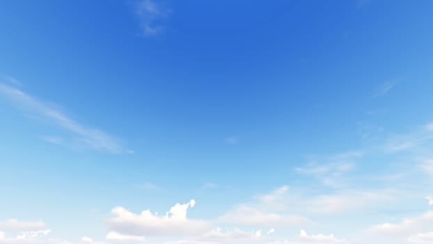 Cloudy blue sky abstract background, blue sky background with tiny clouds, 3d rendering

