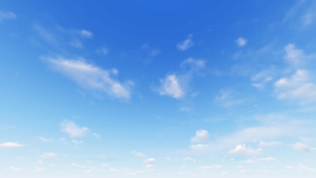 Cloudy blue sky abstract background, blue sky background with tiny clouds, 3d rendering

