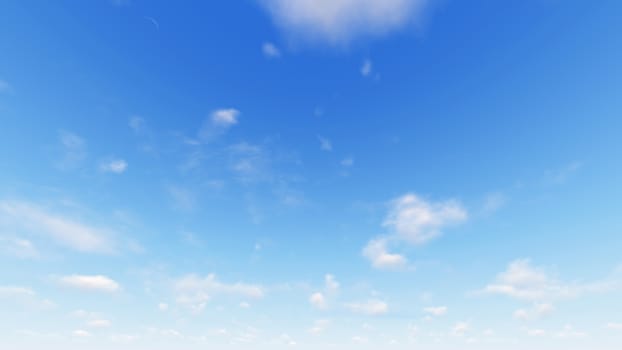 Cloudy blue sky abstract background, blue sky background with tiny clouds, 3d rendering

