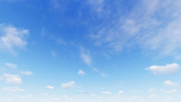 Cloudy blue sky abstract background, blue sky background with tiny clouds, 3d rendering

