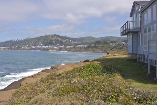 Oregon coastline real estate and surrounding towns.