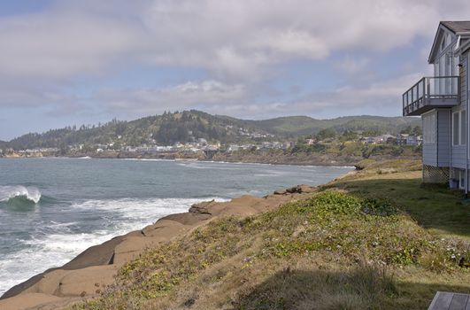 Oregon coastline real estate and surrounding towns.