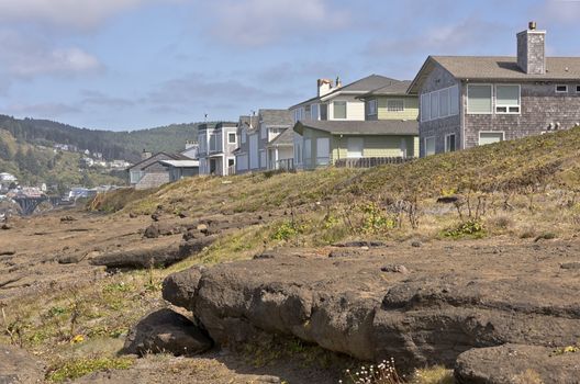 Oregon coastline real estate and surrounding towns.