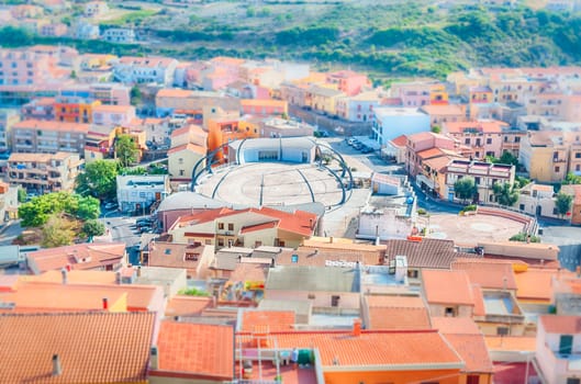 View from castelsardo old city - Sardinia - Italy