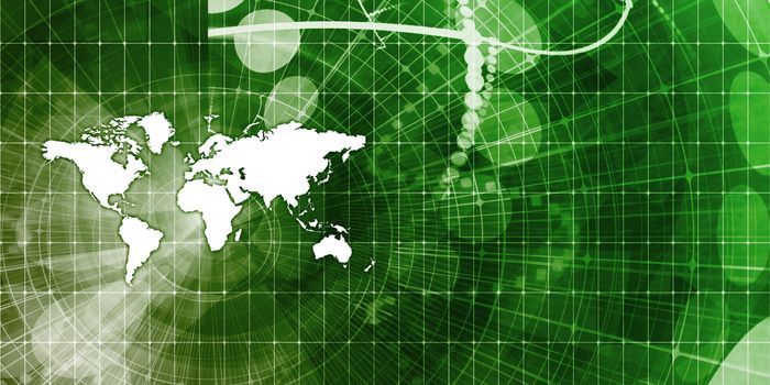 Global Trade Business as a Map Concept Art