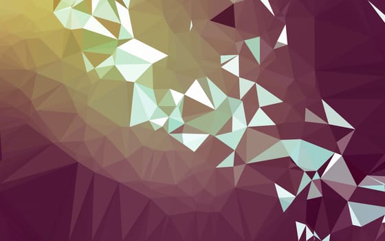 Abstract low poly background, geometry triangle, mosaic pastel color background