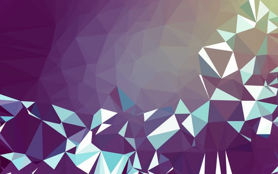 Abstract low poly background, geometry triangle, mosaic pastel color background