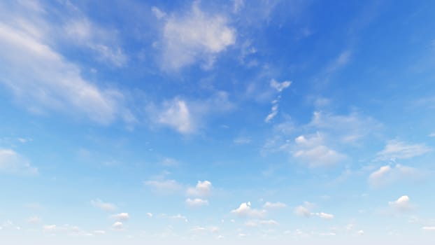 Cloudy blue sky abstract background, blue sky background with tiny clouds, 3d rendering

